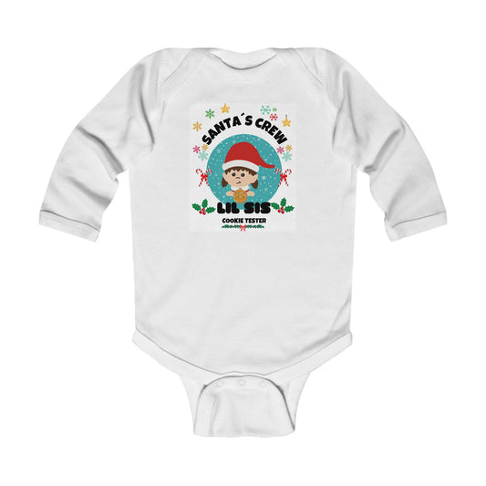 Body de manga larga LIL SIS de Santa's Crew