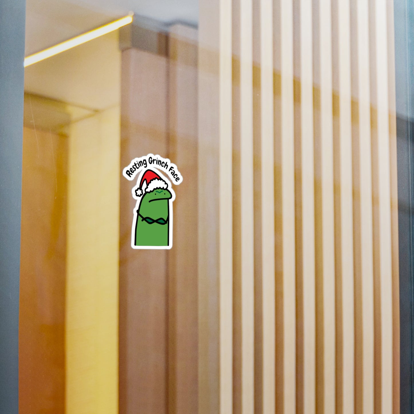 William as Grinch Vinyl Decal - Fun Holiday Sticker for Home & Office Decor