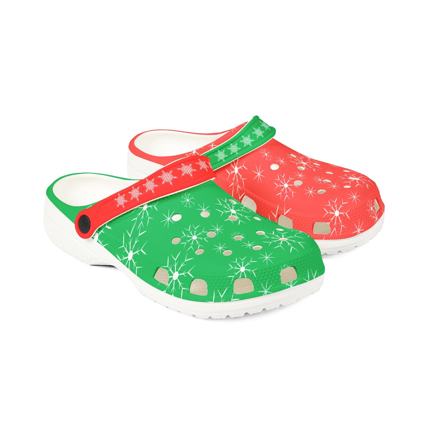 Festive Christmas EVA Foam Clogs with Stars Design