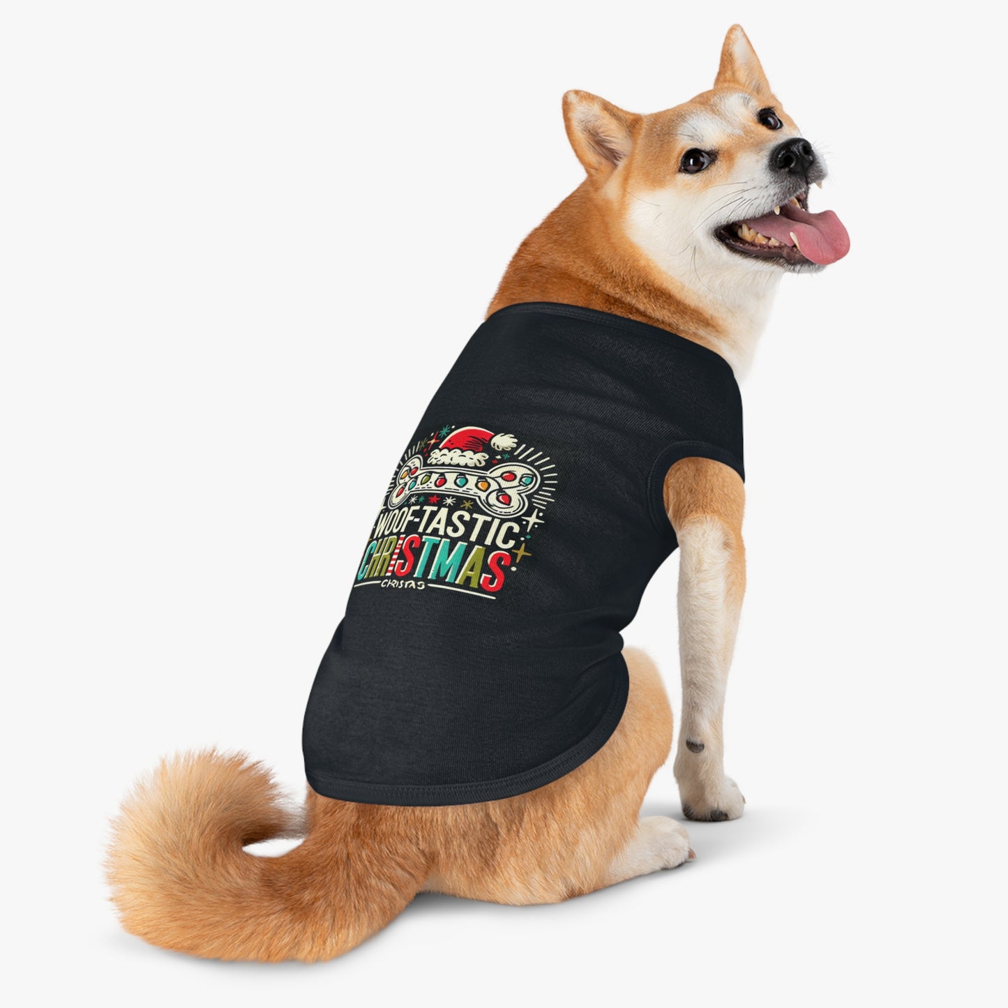 Woof-Tastic Christmas Pet Tank Top for Festive