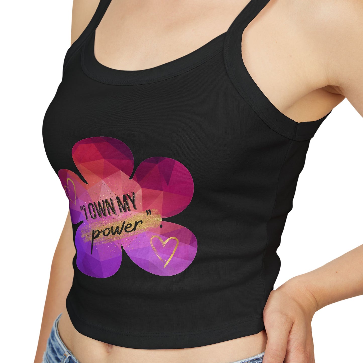 "Own Your Power – Spaghetti Strap Tank Top"
