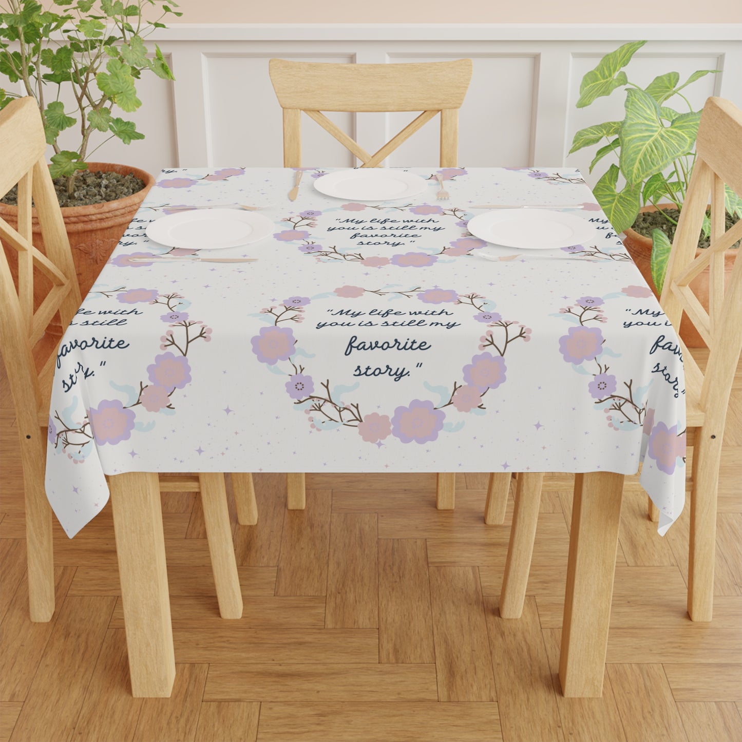 "My Favorite Story" – Romantic Tablecloth