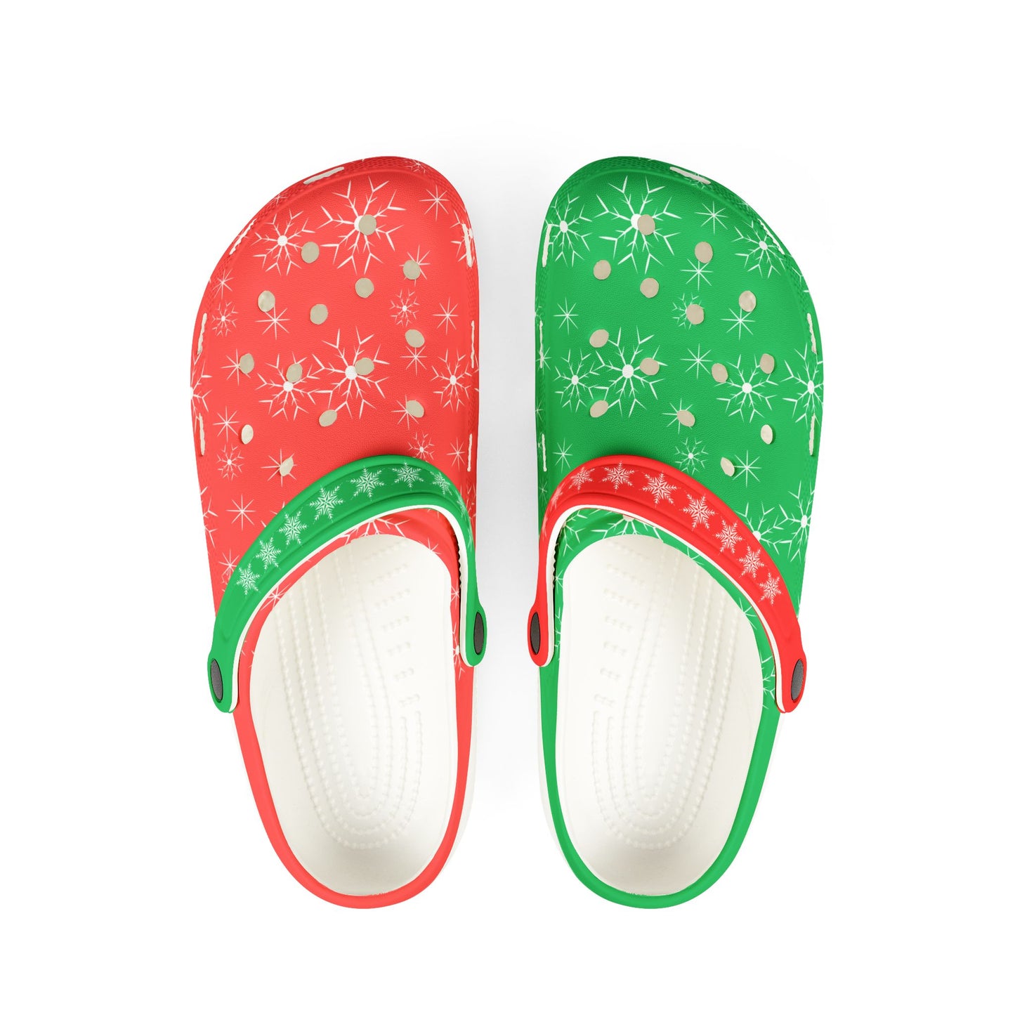 Festive Christmas EVA Foam Clogs with Stars Design