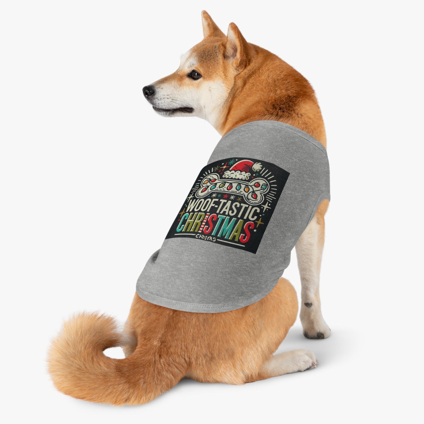 Woof-Tastic Christmas Pet Tank Top for Festive