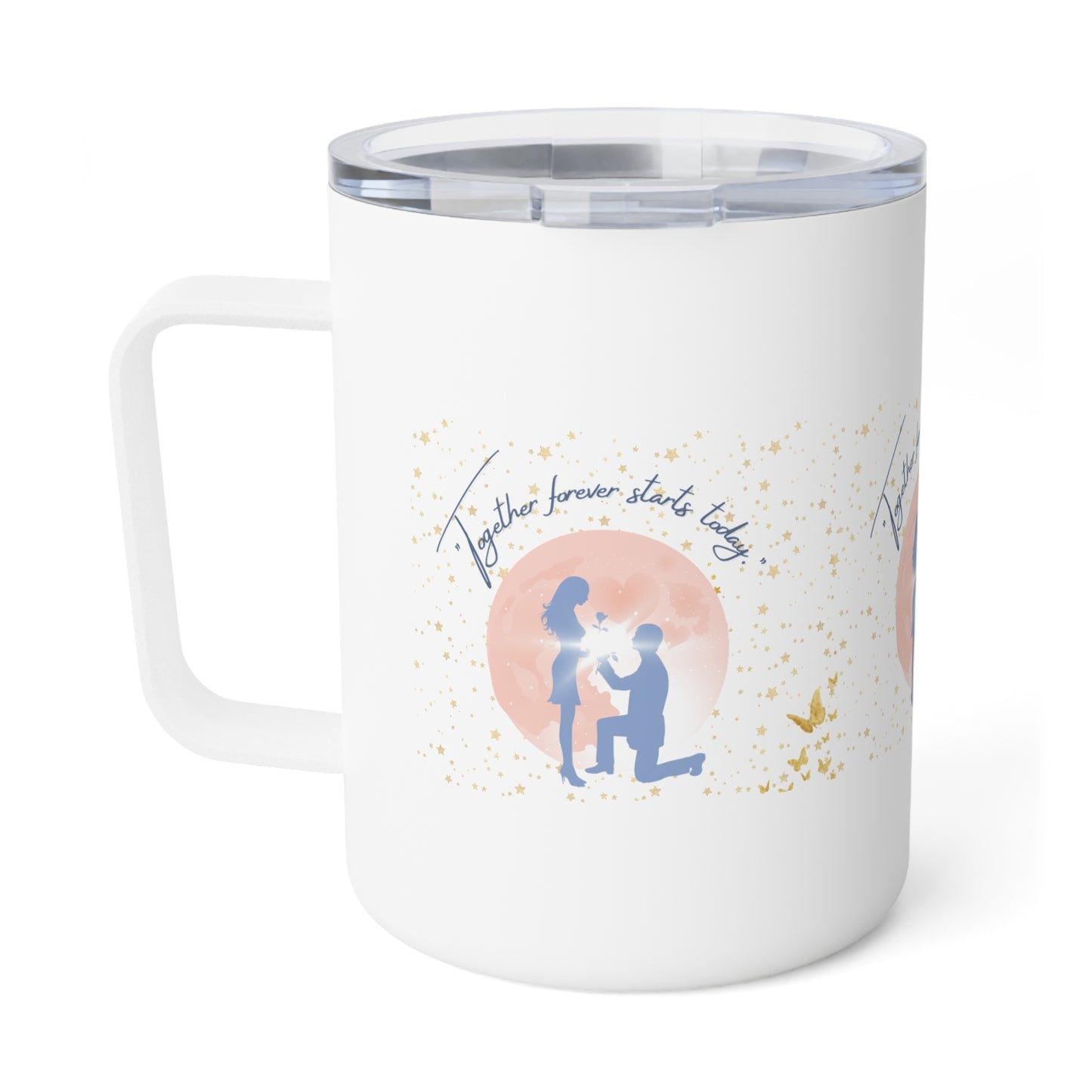 ☕ "Together Forever Starts Today" Proposal Mug – A Perfect Sip of Love 💍
