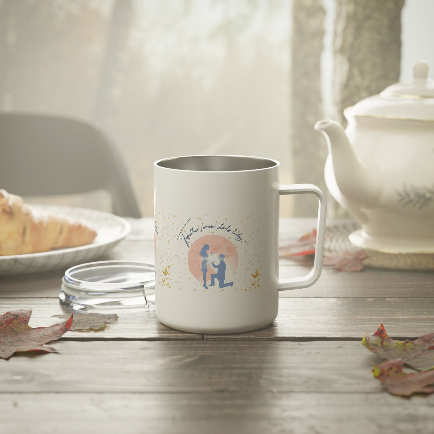 ☕ "Together Forever Starts Today" Proposal Mug – A Perfect Sip of Love 💍