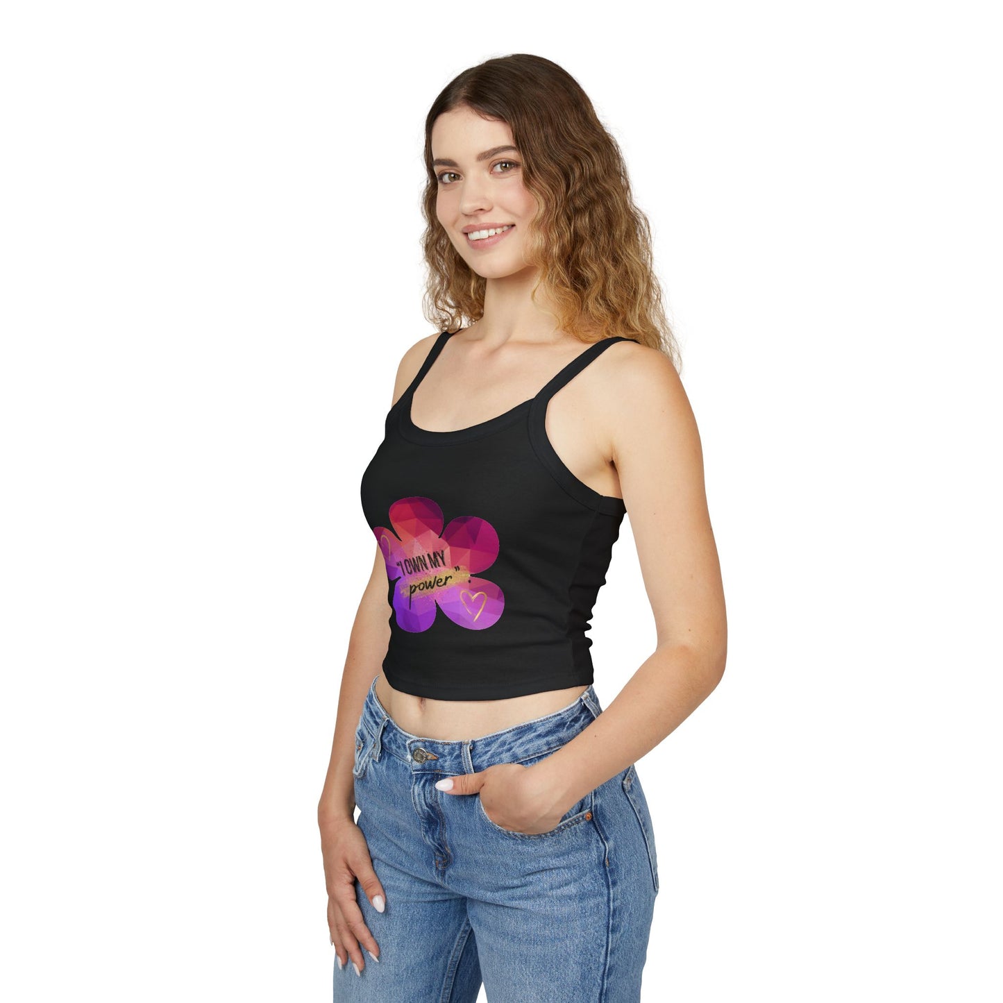 "Own Your Power – Spaghetti Strap Tank Top"