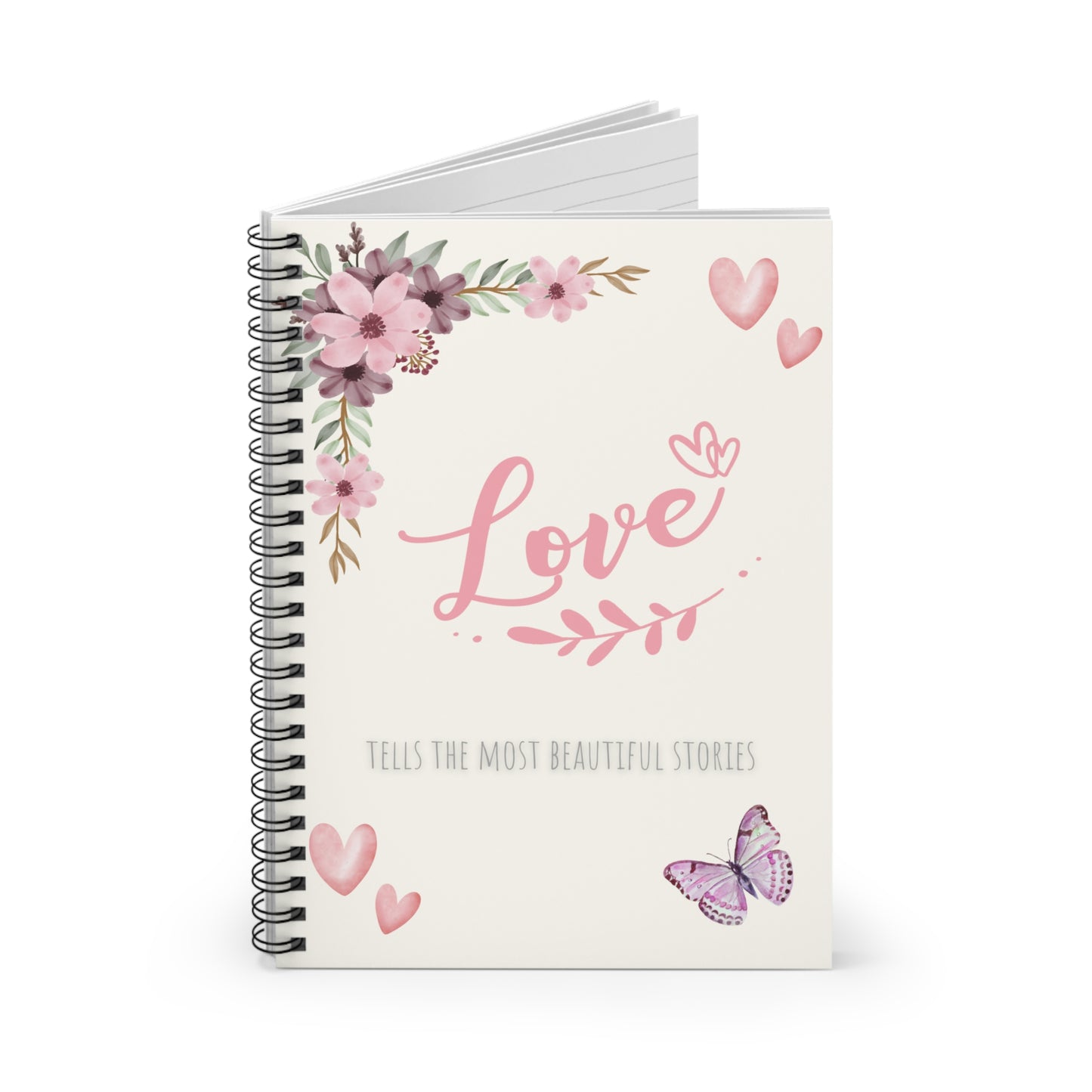 Love Themed Spiral Notebook
