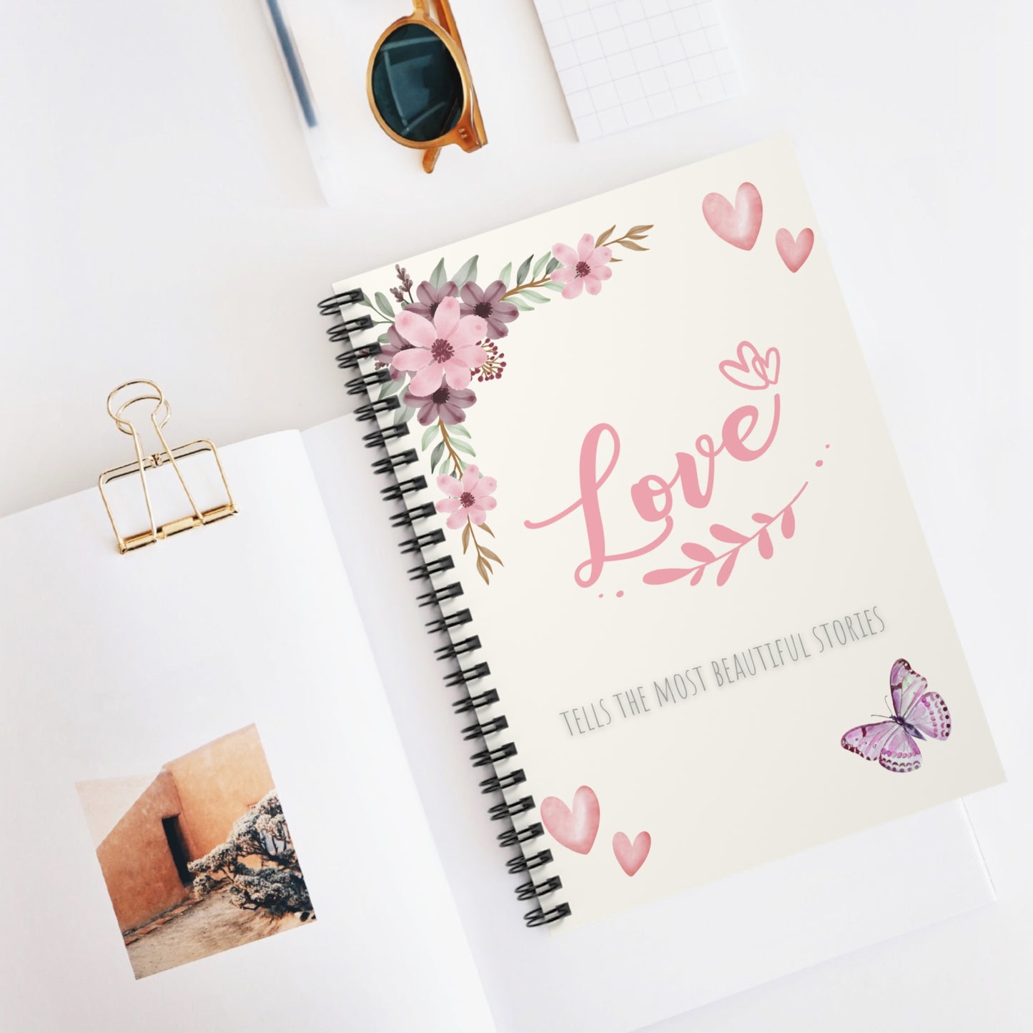 Love Themed Spiral Notebook