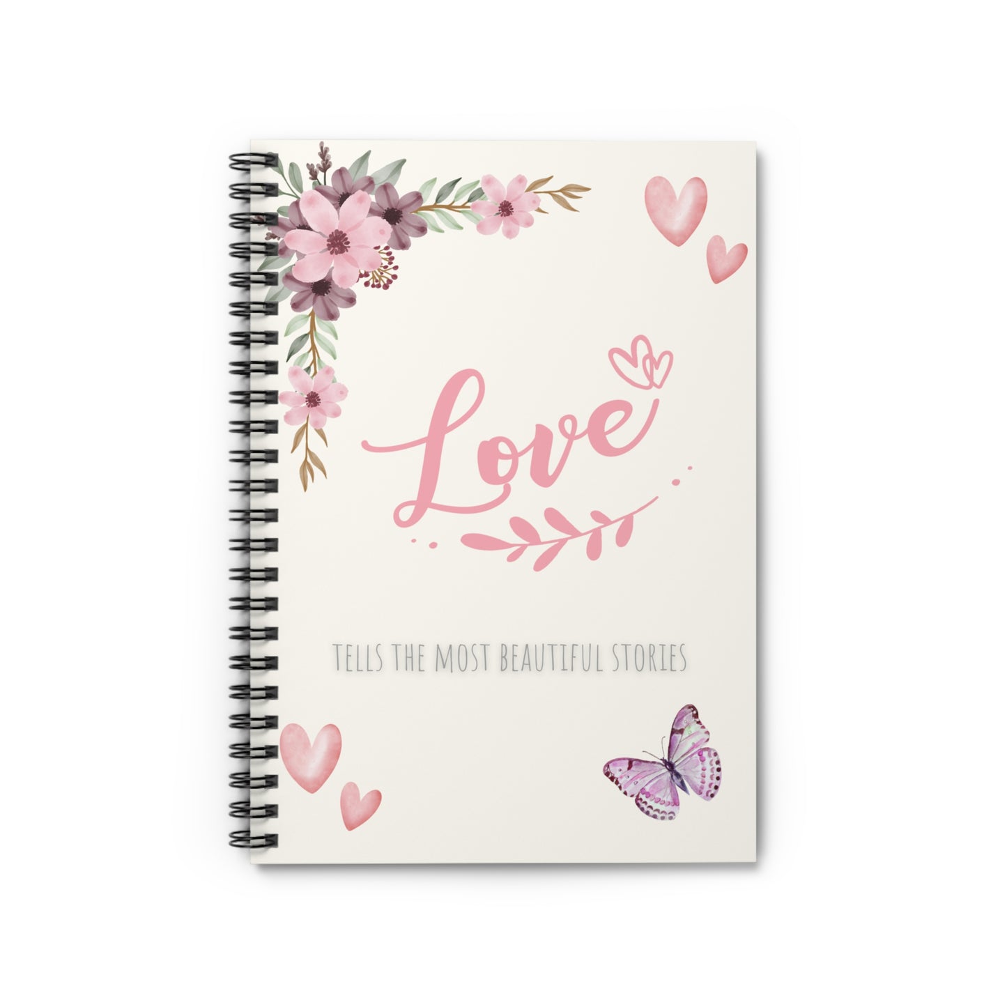 Love Themed Spiral Notebook