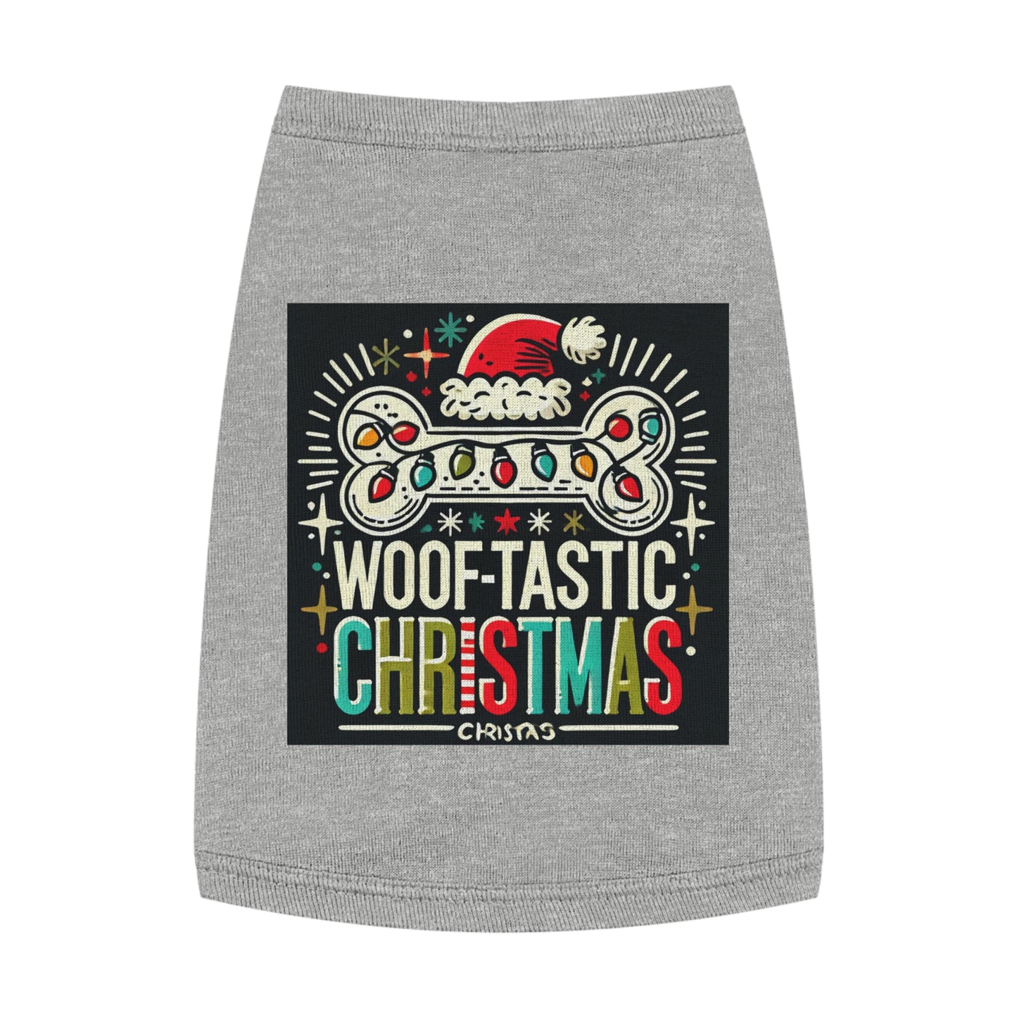 Woof-Tastic Christmas Pet Tank Top for Festive