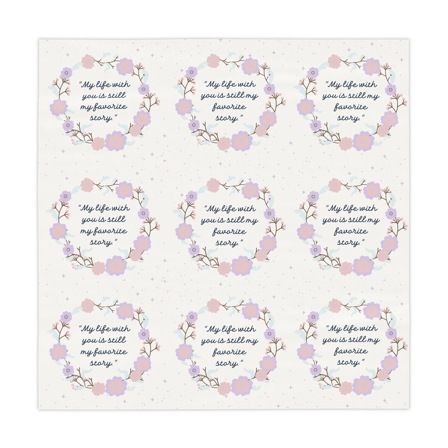 "My Favorite Story" – Romantic Tablecloth