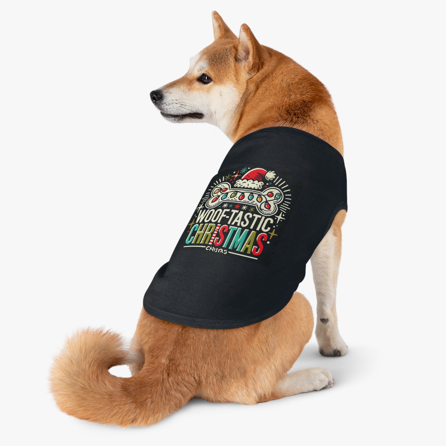 Woof-Tastic Christmas Pet Tank Top for Festive