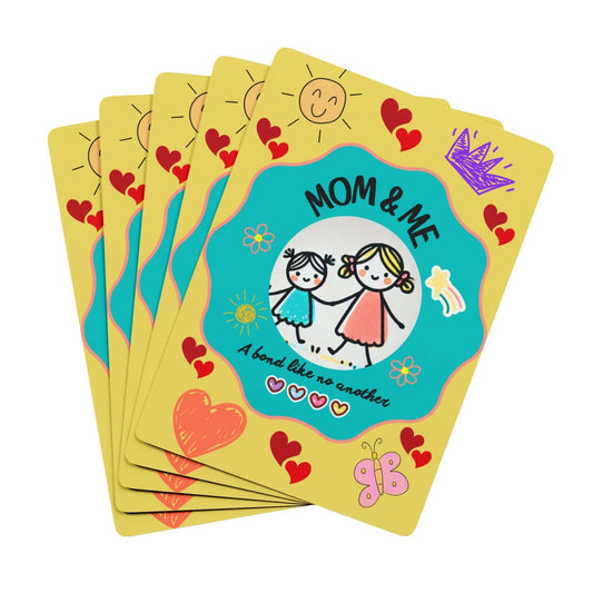 Themed Poker Playing Cards, Perfect for Family Game Night! Mom & Me Version