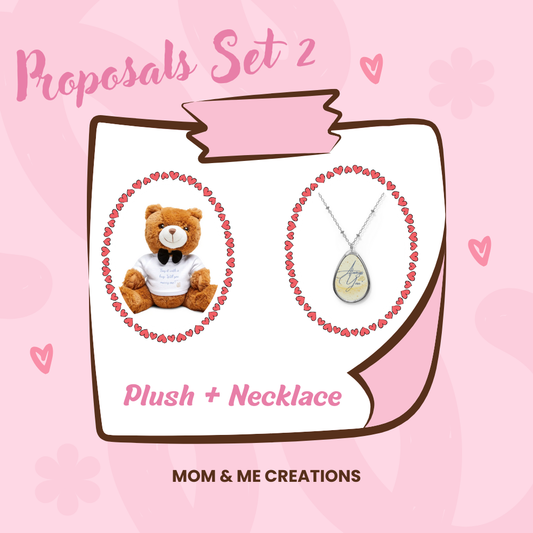 🧸💖 "Say It with Love – Plush & Necklace Proposal Set + SPECIAL GIFT Proposal Magic Guide!" ✨