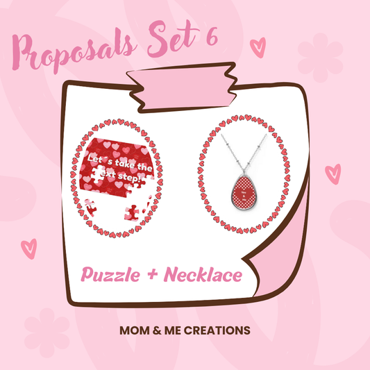 🧩💖 "Next Step in Love – Puzzle & Necklace Proposal Set + SPECIAL GIFT!" ✨