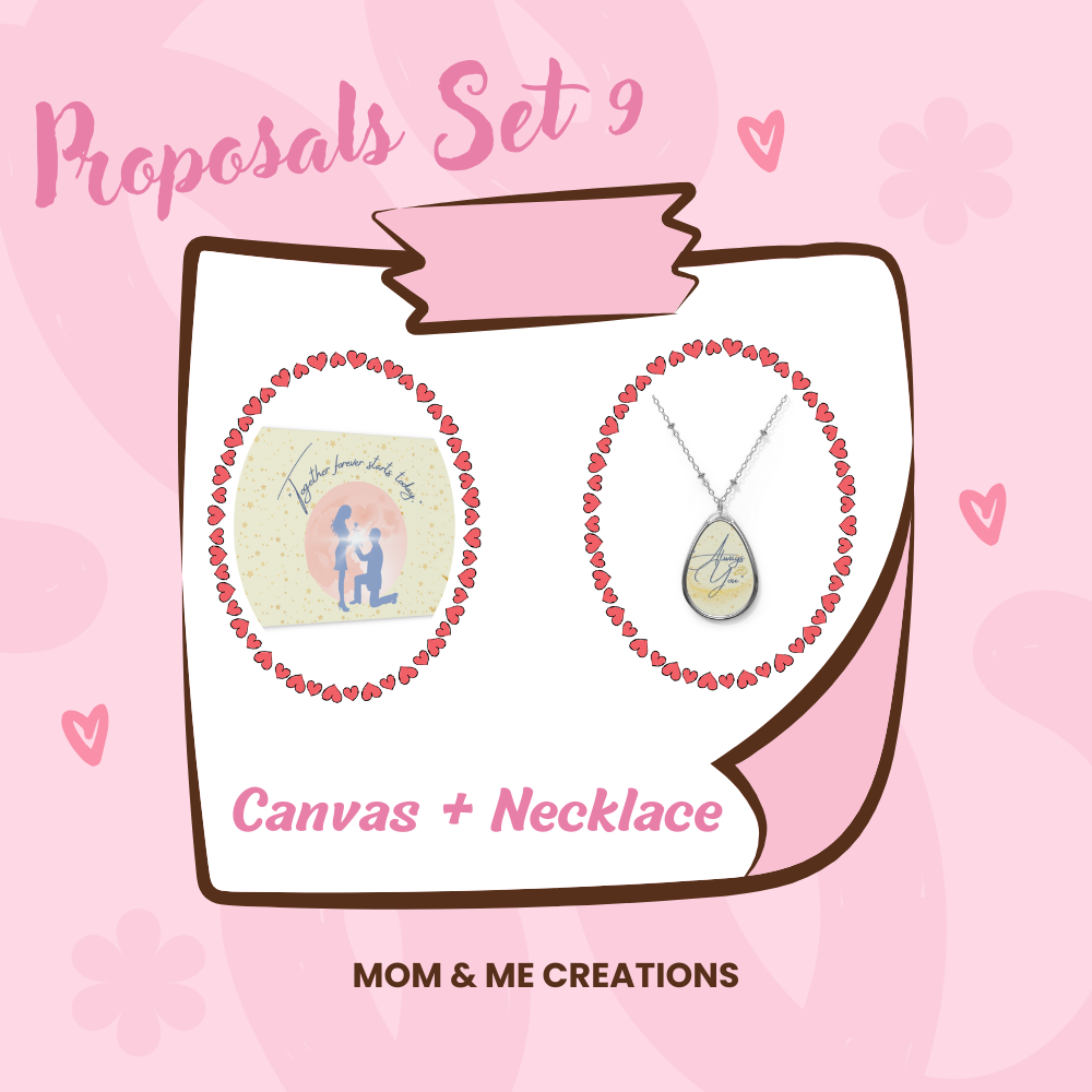 πΌοΈπ "Forever Starts Today β Canvas & Necklace Proposal Set + SPECIAL GIFT!" β¨