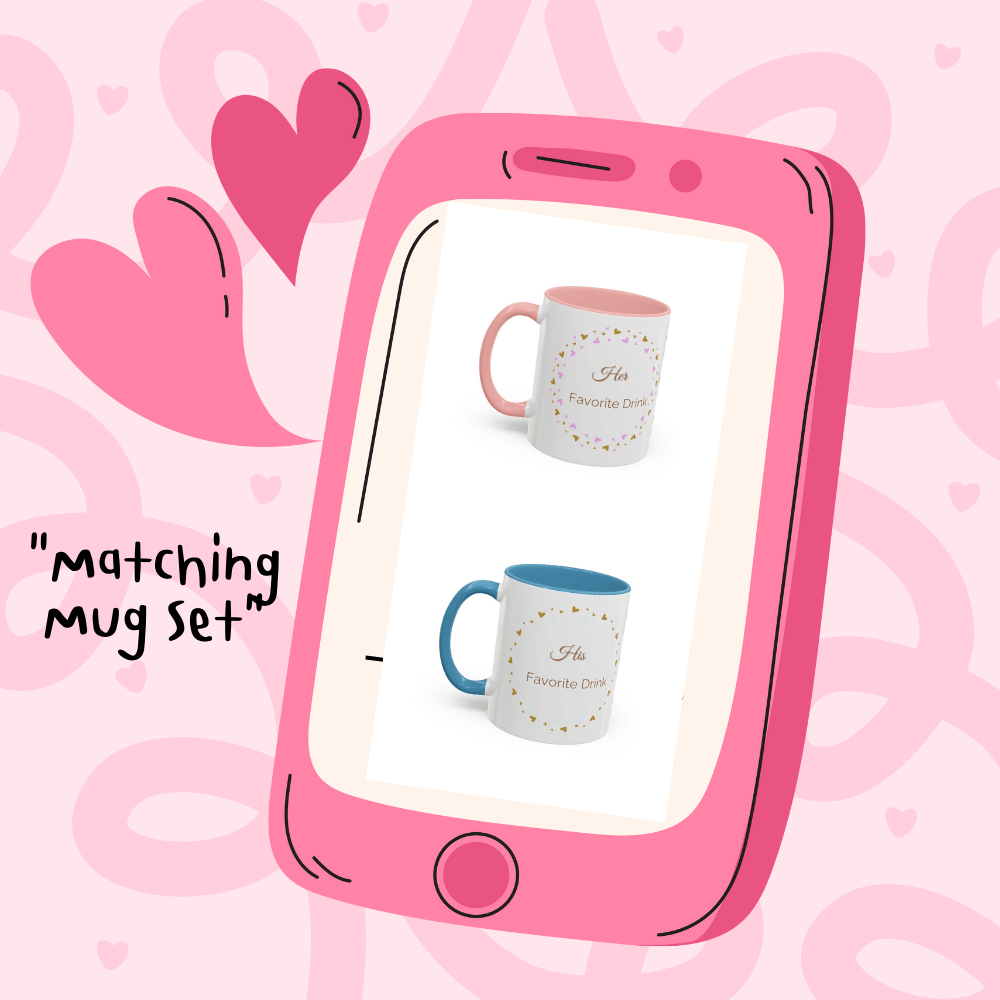 Matching Mug SET to enjoy together!!! With SPECIAL GIFT