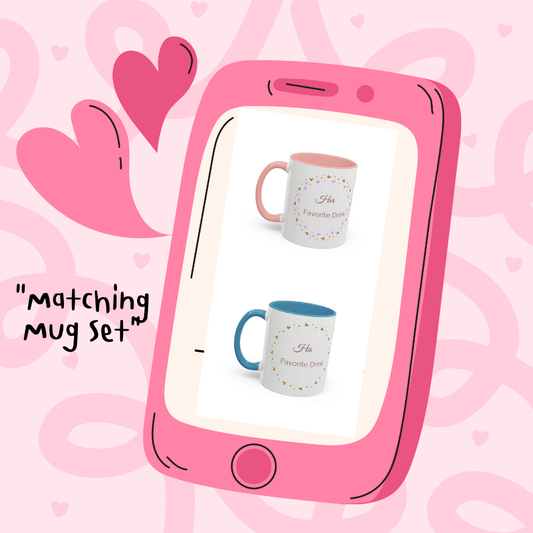 Matching Mug SET to enjoy together!!! With SPECIAL GIFT