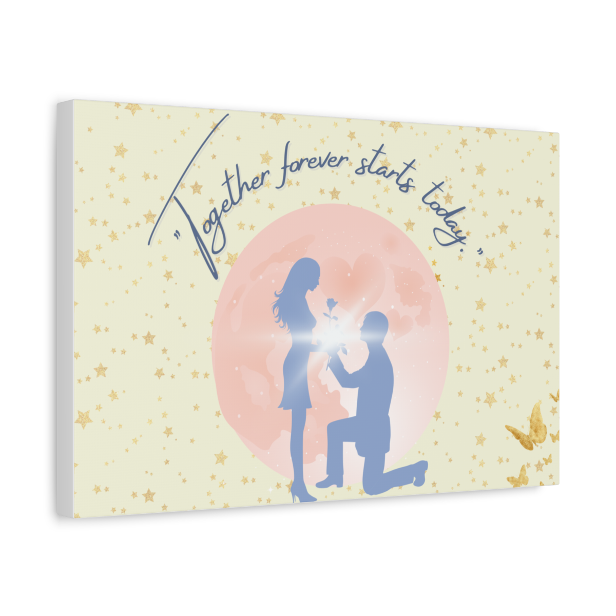πΌοΈπ "Forever Starts Today β Canvas & Necklace Proposal Set + SPECIAL GIFT!" β¨
