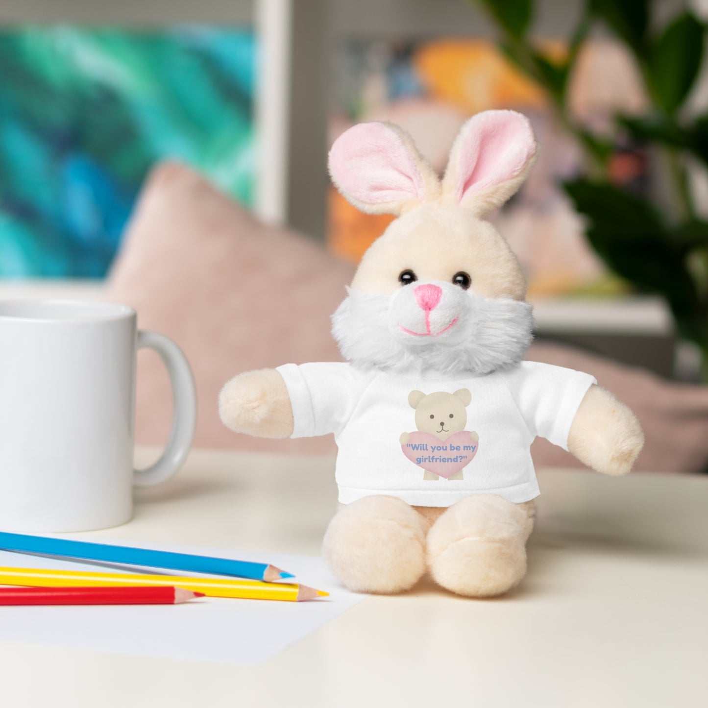 🧸 "Will You Be My Girlfriend?" Proposal Plush – A Hug Full of Love!