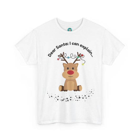 "Funny Christmas T-Shirts: Rudolph in Trouble"