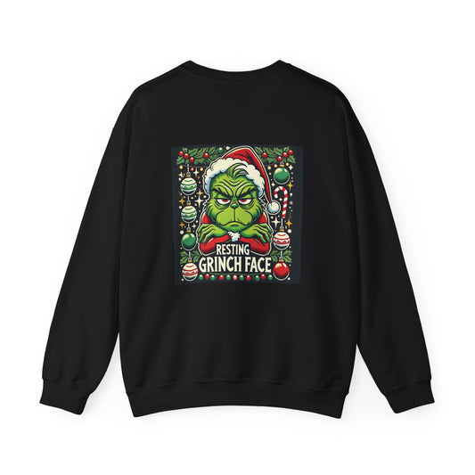 "Resting Grinch Face Hoodie – Ho-Ho Nope Edition"