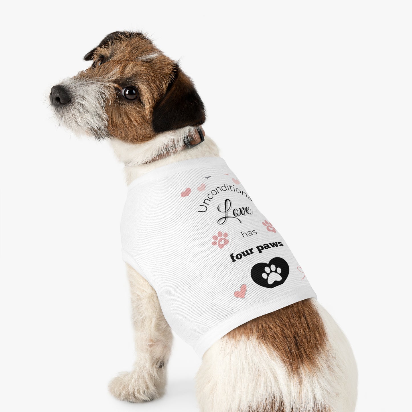 Pet Tank Top: "Unconditional love has four paws." 🐾❤️ Mom Version