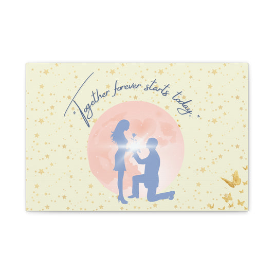 ✨ "Together Forever Starts Today" – The Ultimate Proposal Canvas 💍