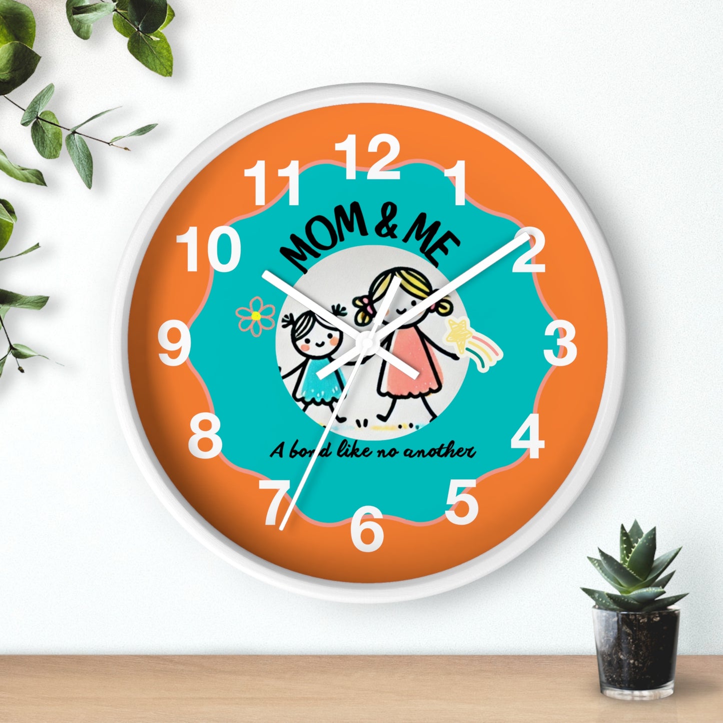 Wall Clock for Family Time: Mom & Me Version