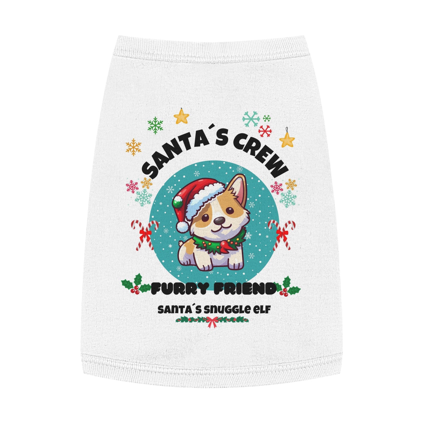 Santa´s Crew FURRY FRIEND EDITION Christmas Pet Tank Top