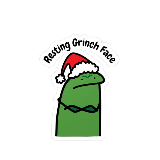 William as Grinch Vinyl Decal - Fun Holiday Sticker for Home & Office Decor