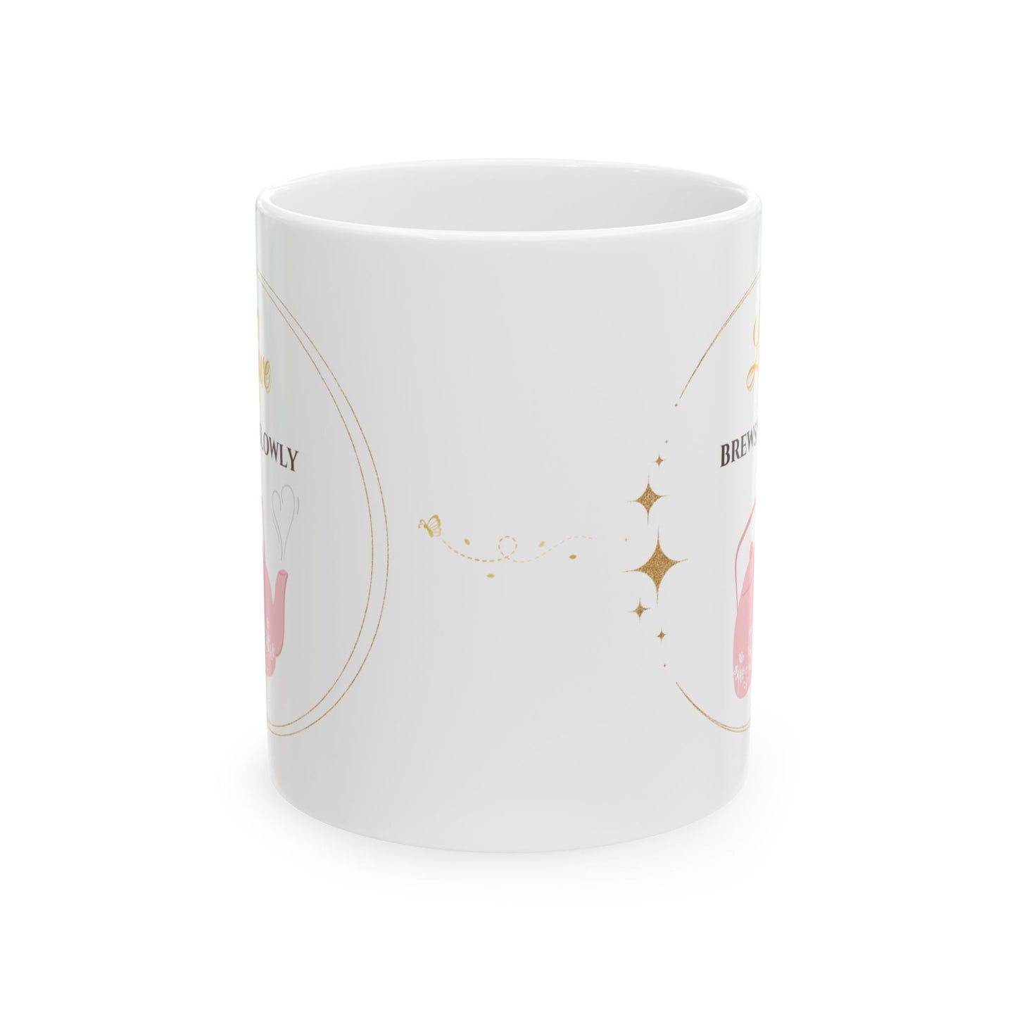 St Valentine´s Ceramic Mug:"Love brews slowly". Mom Version