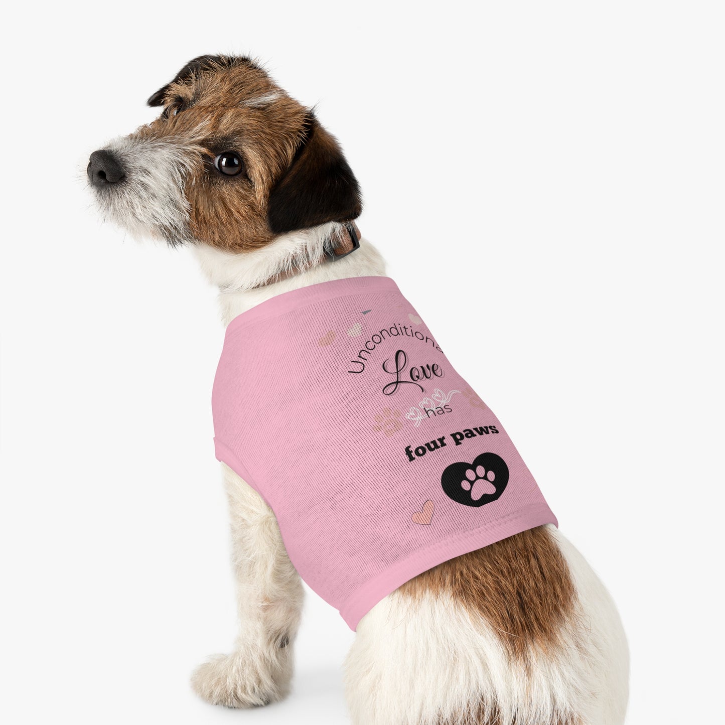 Pet Tank Top: "Unconditional love has four paws." 🐾❤️ Mom Version