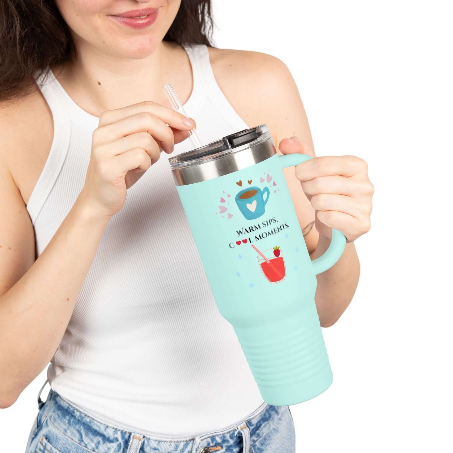 Travel Mug  "Warm Sips, Cool Moments": Mom Version