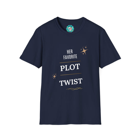"Her Favorite Plot Twist" – Fun & Bold Tee