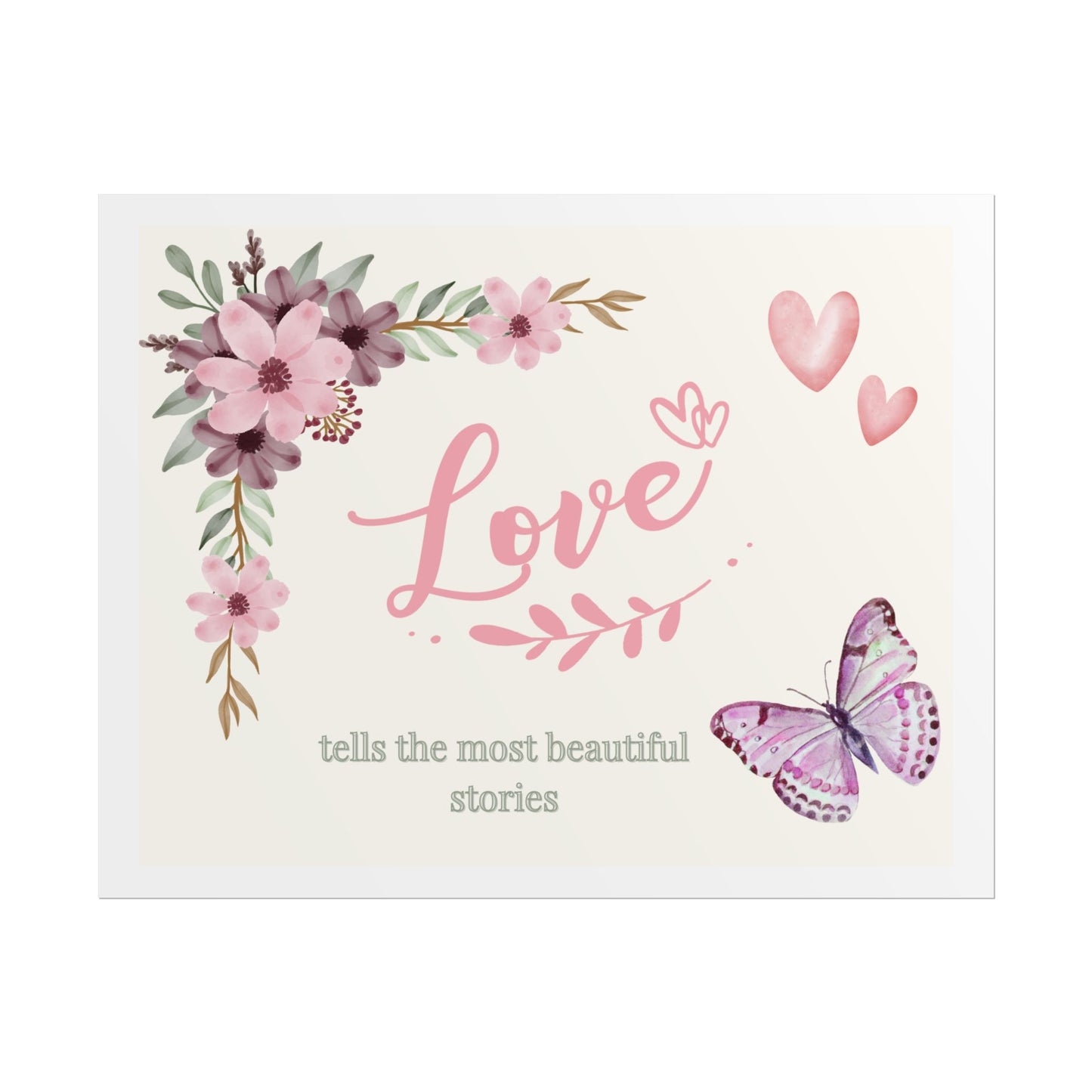 Floral Love Mini Poster . Mom Version