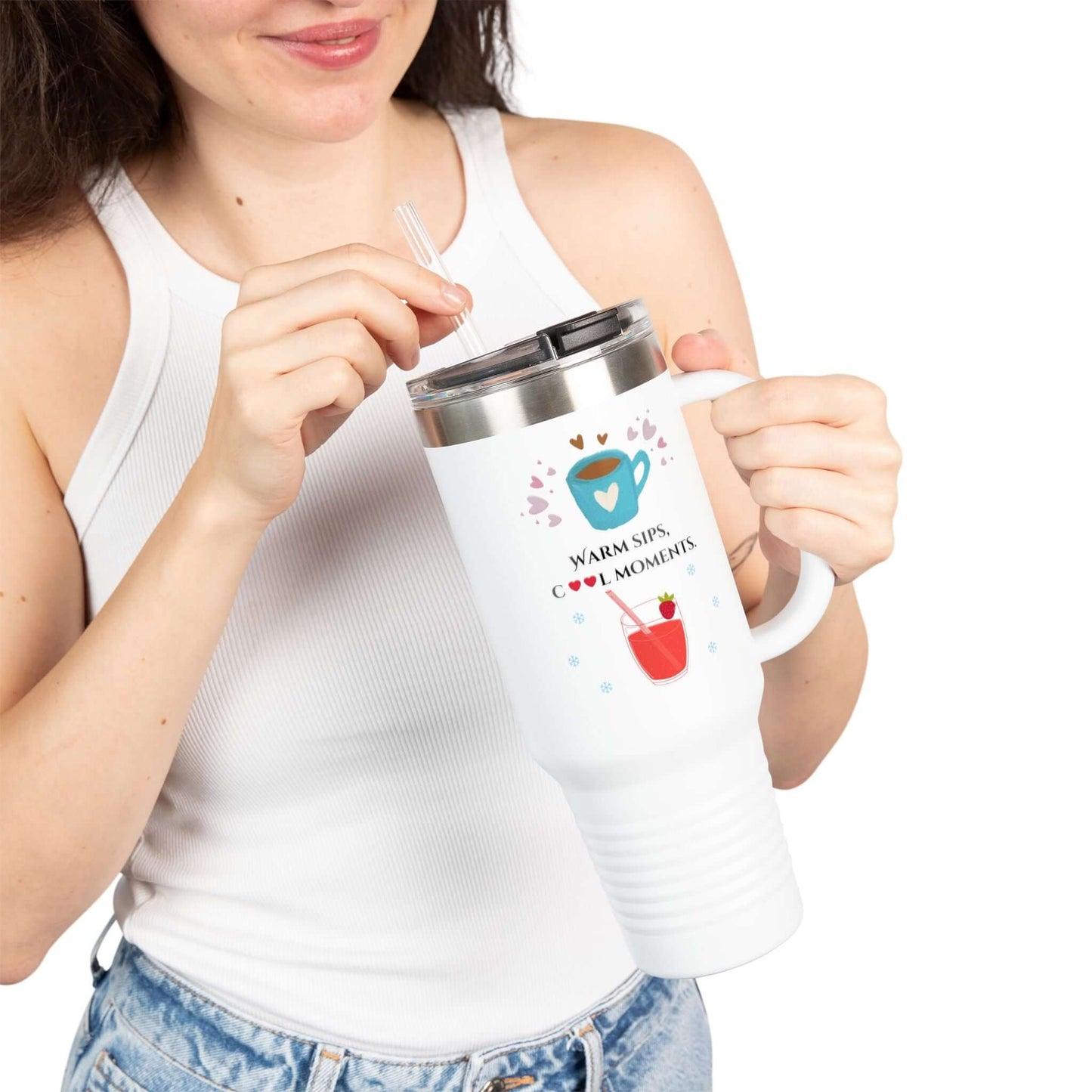 Travel Mug  "Warm Sips, Cool Moments": Mom Version