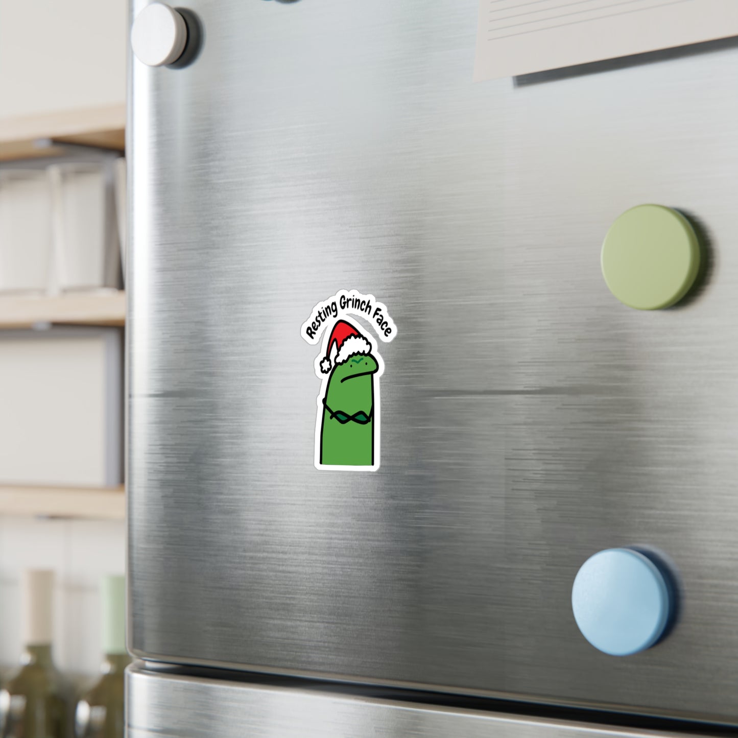 William as Grinch Vinyl Decal - Fun Holiday Sticker for Home & Office Decor