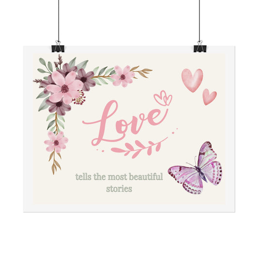 Floral Love Mini Poster . Mom Version