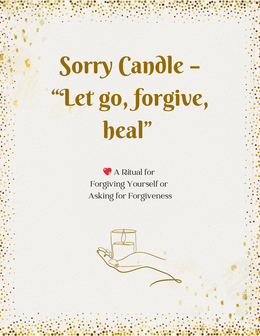 "Let Go, Forgive, Heal – A Candle Ritual for Emotional Release"